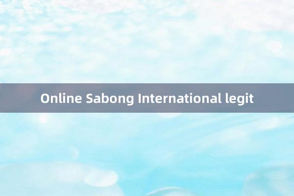 Online Sabong International legit