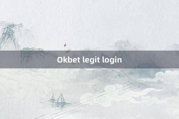 Okbet legit login