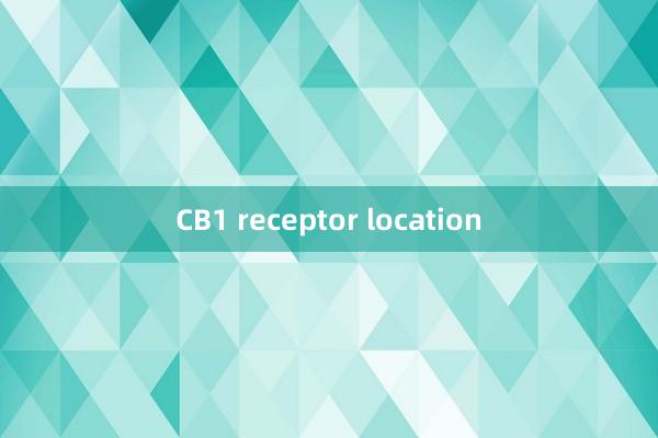 CB1 receptor location