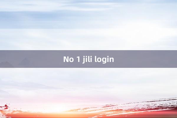 No 1 jili login