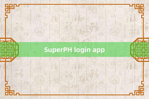 SuperPH login app