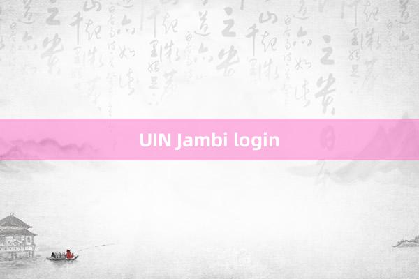 UIN Jambi login