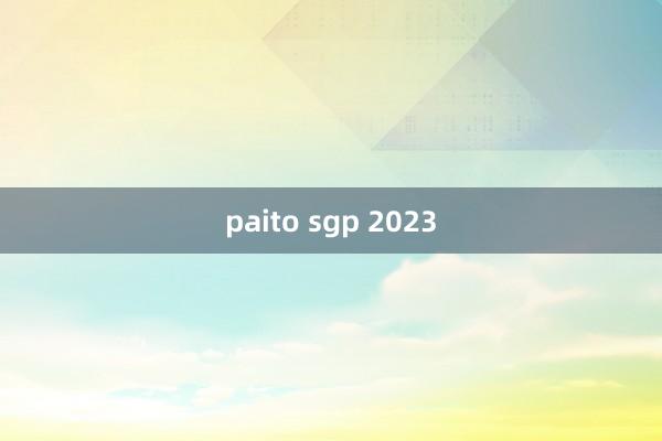 paito sgp 2023